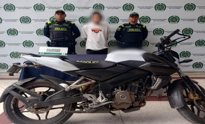 Capturado por receptación y moto recuperada