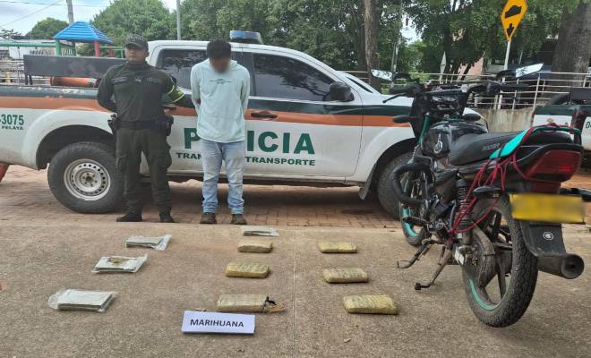 Capturado sujeto que transportaba 5.000 gramos de marihuana