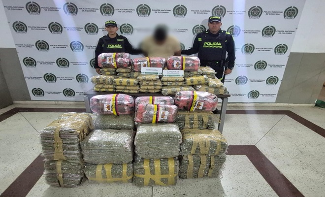 En Medellín fueron incautados 242 kilogramos de marihuana
