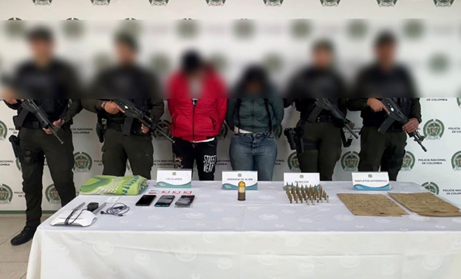 4 uniformados (2 del grupo GOES, 2 del grupo GAULA), Capturado integrante banda delincuencial "Los Satanás".