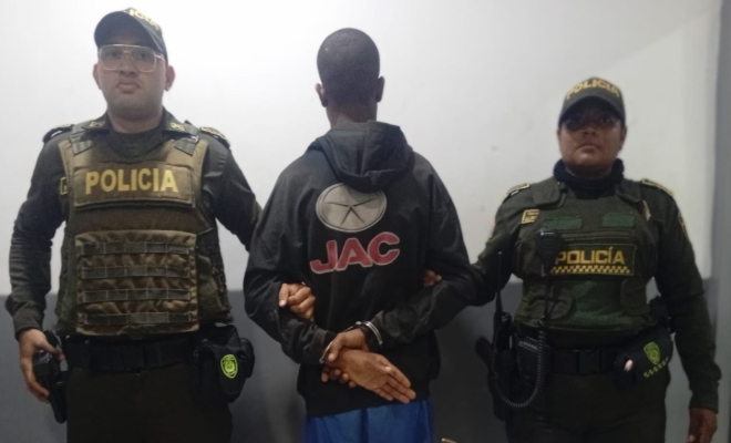 Capturado por el delito de hurto 