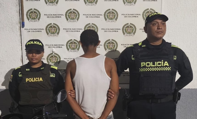 Capturado por el delito de hurto 