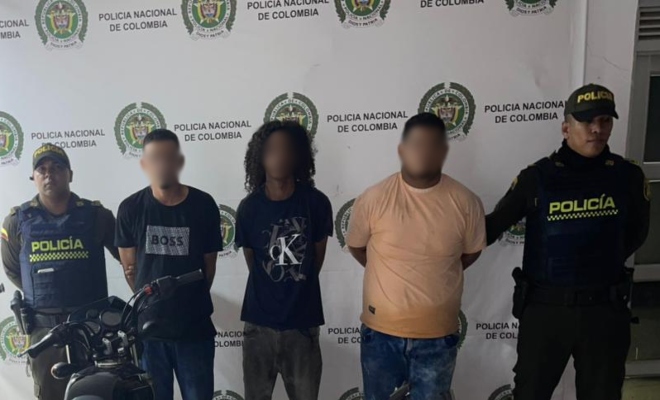 Capturados por porte ilegal de armas de fuego