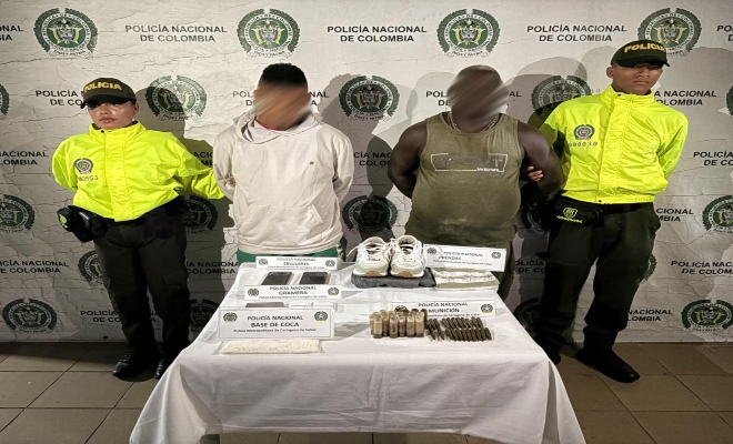 Caturados 2 presuntos delincuentes  por porte ilegal de armas de fuego, municiones y accesorios