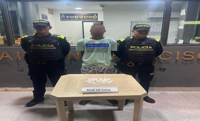 Capturado preseunto delincuente por trafico de estupefacientes 