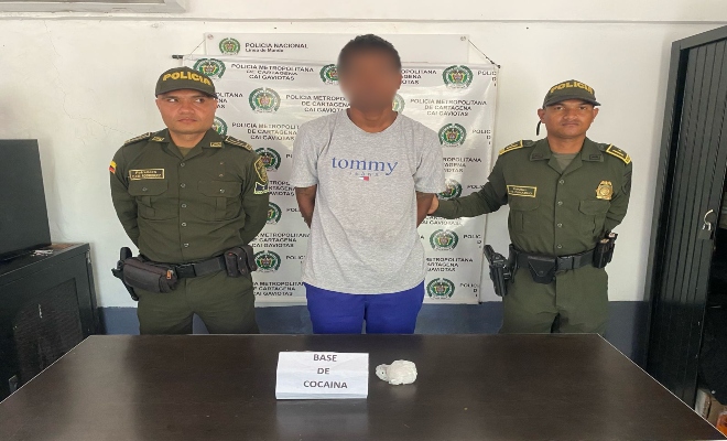 Capturado por tráfico de estupefacientes  