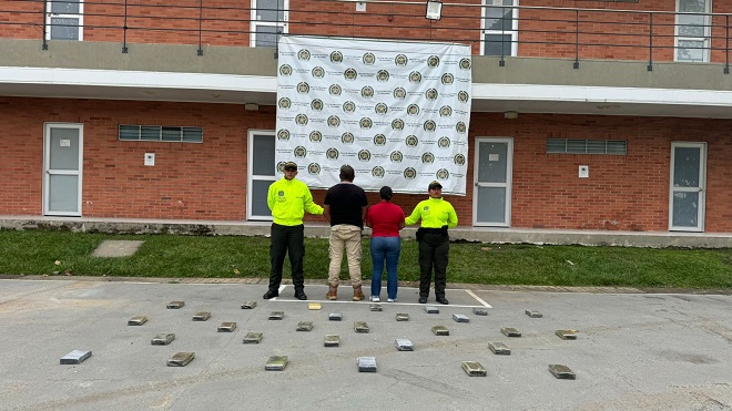 Capturados con más de 33 kilos de clorhidrato de cocaína