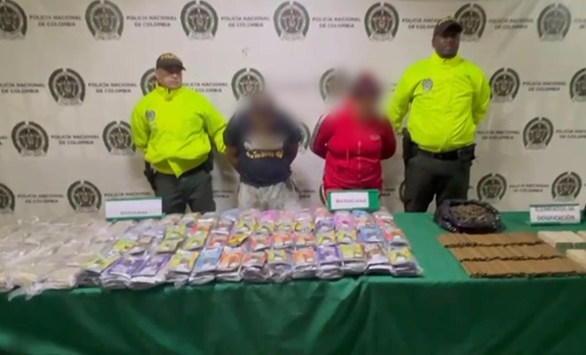 Capturados integrantes de los conejos, estupefacientes incautados