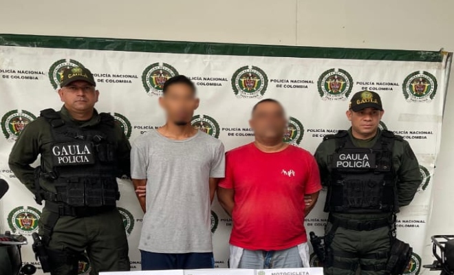 Capturados por el delito de extorsión