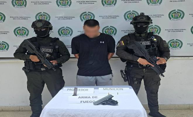 Capturan a joven armado en operativo policial en Brisas Baja