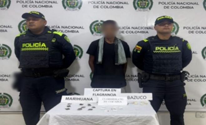 Capturan a joven con estupefacientes ocultos