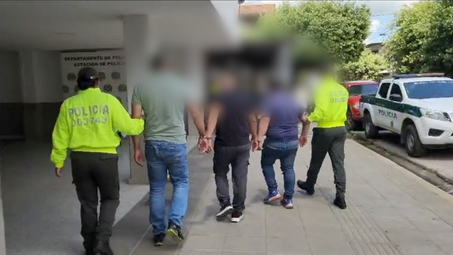 Conducción de los capturados por hurto