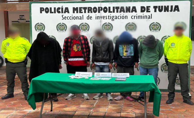 En Tunja desarticulada estructura criminal dedicada al tráfico de estupefacientes  