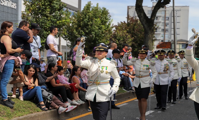Desfile 20 de Julio, un destacamiento impecable lleno de gallardía