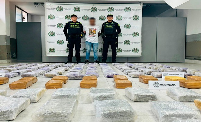 Desmantelamos un centro de acopio de marihuana en el occidente de Medellín
