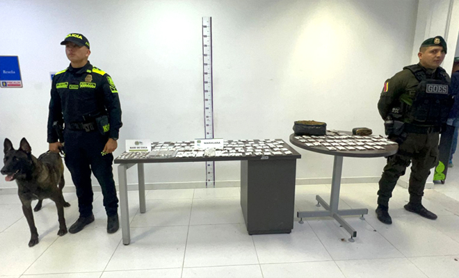 Durante una inspección en zona boscosa de este mismo sector, uniformados del grupo de Guías Caninos hallaron cuatro mil gramos de marihuana y 30 gramos de clorhidrato de cocaína.
