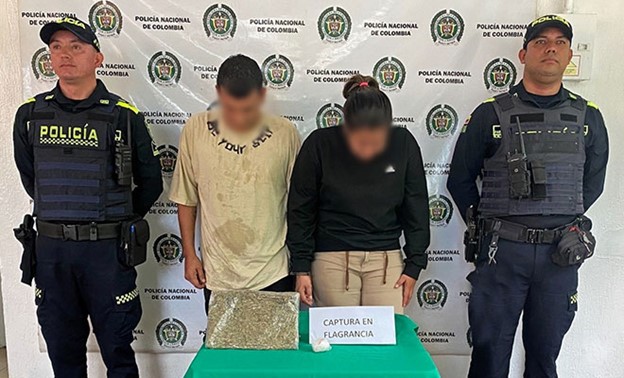 Dos personas capturadas en San Alberto por Porte y Tráfico de Estupefacientes