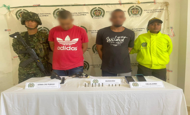 En Plato, Magdalena capturados en allanamiento alias "chester" y alias "damián"