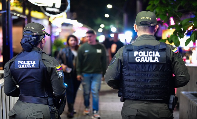 El Gaula patrulla las calles del Poblado
