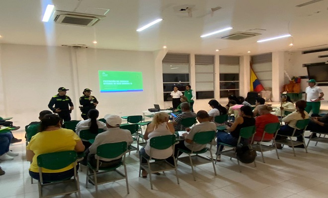 El Grupo de Protección a la Infancia y Adolescencia, realizó campaña de prevención  en la comuna 10 de Neiva