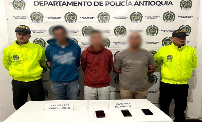 La Policía impactó estructuras delictivas con presencia en el norte y oriente antioqueño, logrando incautaciones clave y la recuperación de elementos robados.