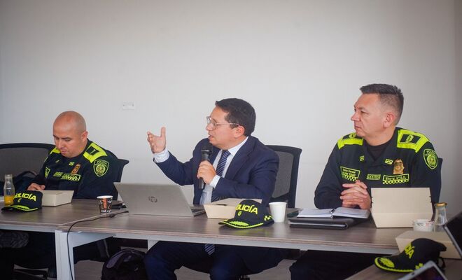 El representante de OIM hablando