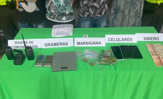 Elementos incautados mediante diligencia de allanamiento