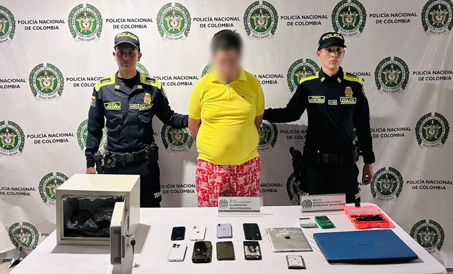 En menos de un mes, segundo actor criminal capturado por delitos cibernéticos y hurto a celulares en Neiva