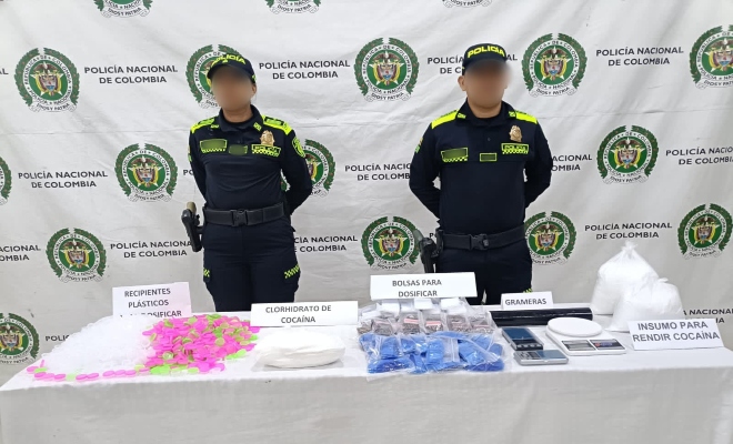 Gracias a labores de investigación, fue descubierta una vivienda en el barrio La Esperanza utilizada para almacenar y dosificar estupefacientes.