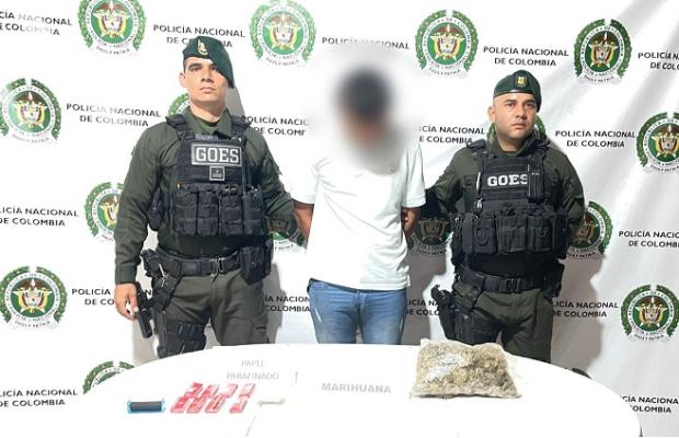 Grupo operativo especial de la Policía capturó en el casco urbano de Granada, Meta a un presunto jibaro 