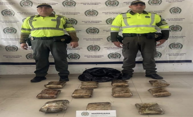 Incautan 11 kilos de marihuana en camión de servicio público en vía Río Ariguaní – Ye de Ciénaga