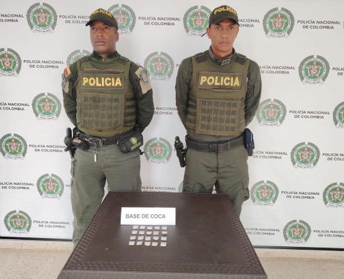 Se hallan 20 dosis de base de coca 