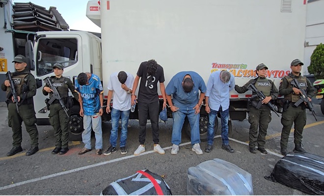 Capturados por tráfico de estupefacientes.