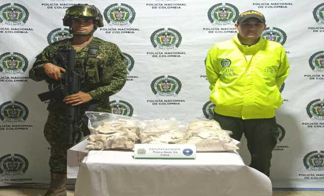 Incautan 18 kilos de base de coca 