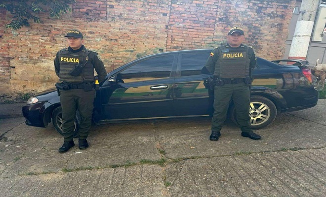 Mediante planes y controles diferenciales, en Icononzo, Policía Tolima logro la recuperación de un automóvil