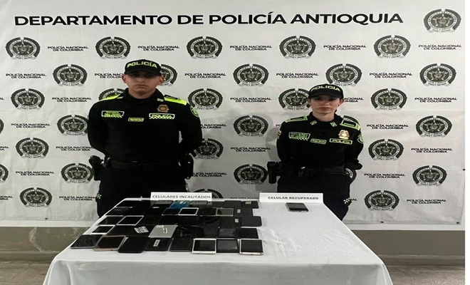 Golpe al mercado ilegal de celulares en el Oriente antioqueño