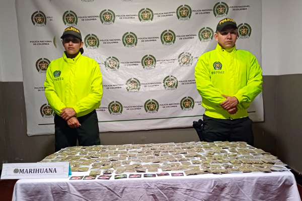 Incautación de marihuana en El Paujil