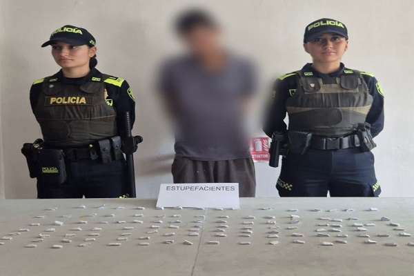 Incautadas 108 dosis de bazuco en Neiva