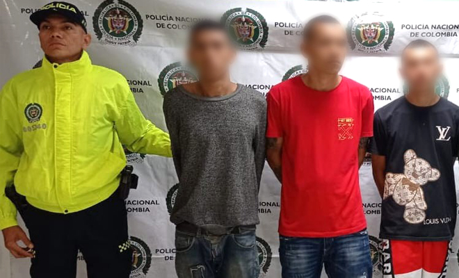 Tres hombres fueron capturados y un adolescente aprehendido por su presunta participación en varios casos de hurto, dónde su injerencia criminal se centraba en el barrio Villa Suárez y sector del "Dique" en la capital del departamento del Meta
