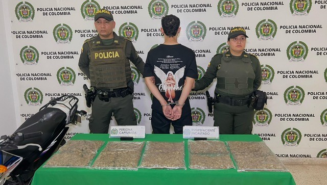 En el operativo fue incautada una motocicleta medio eficaz en la que se transporta "Kevin" para cometer actividades delincuenciales.