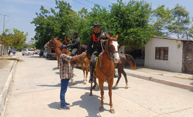Policía fortalece la seguridad y el vínculo comunitario en zona rural de Arjona, Bolívar