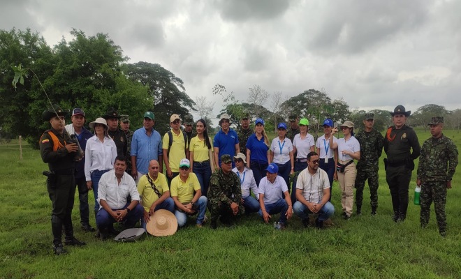Con diferentes instituciones y empresas aunamos esfuerzos para sembrar 500 armoles maderables en zona rural de Montería