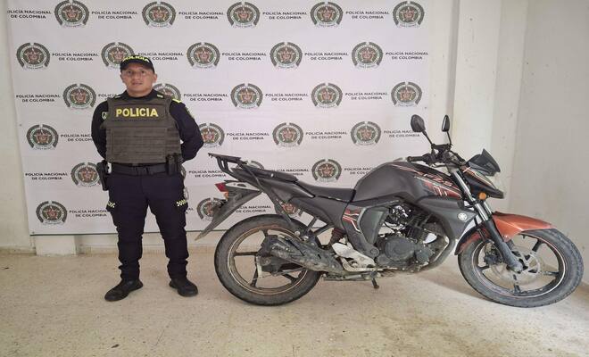 Motocicleta recuperada 