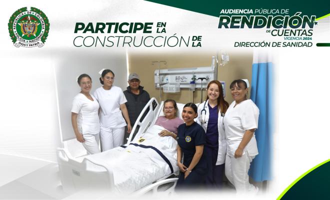 Próxima Rendición de Cuentas vigencia 2024 de la Dirección de Sanidad