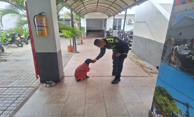 un integrante más para la estacion de policia Melgar