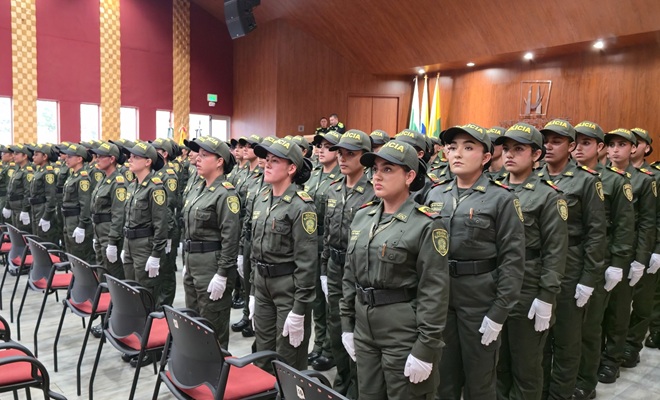 116 nuevos auxiliares de policía al servicio de los manizaleños y villamarianos