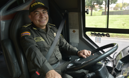 Patrullero Gérman Valiente 17 años de trayectoria institucional