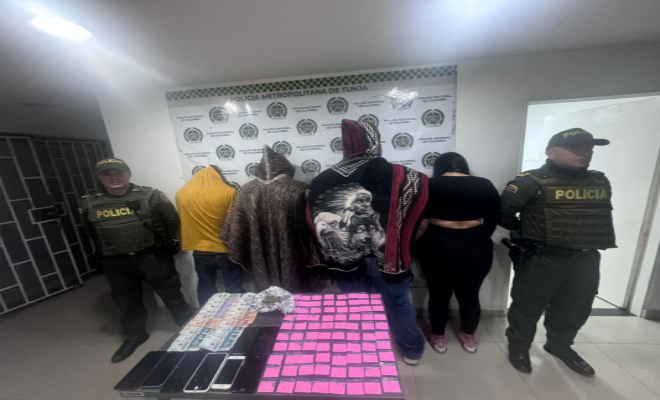 Cuatro capturados por el delito de hurto y tráfico, fabricación y porte estupefacientes 