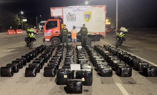 Policía Nacional logra en la ruta Neiva - Aipe resultados positivos