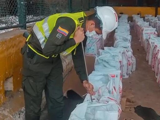 Policía  incautación clorhidrato cocaína